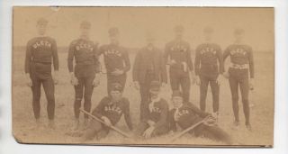 Rare 1880s Photo Of The Oleta California Baseball Club In Uniform With Bats