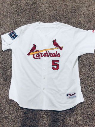 St.  Louis Cardinals Albert Pujols Auto’d Signed 2006 World Series Jersey MLB 4