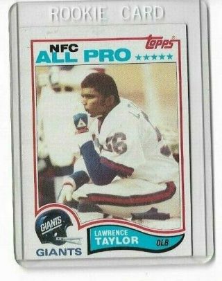 Lawrence Taylor 1982 Topps Football Rookie All Pro 434 Giants