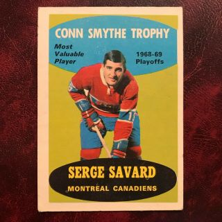 1969 - 70 O - Pee - Chee Opc Set Serge Savard Rc Conn Smythe Rare 210 Canadiens - Ex