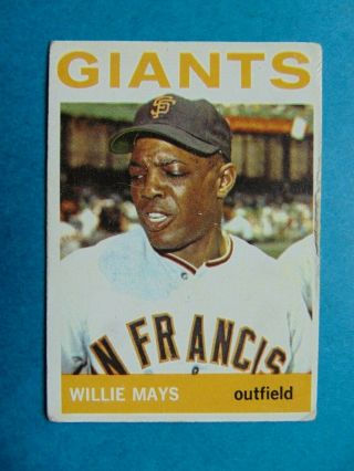 1964 Willie Mays Topps Baseball Card 150 G San Francisco Giants