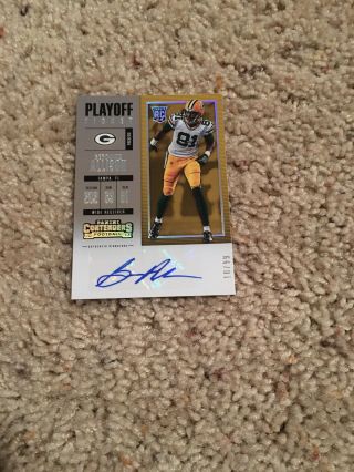 2017 Contenders Geronimo Allison Rc Rookie Playoff Ticket Auto /99 202 Packers