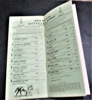 1962 KENTUCKY DERBY PROGRAM - UNMARKED - - VERY CLOSE TO 3