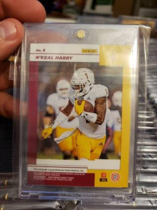 2019 Panini Prizm Contenders Draft N ' Keal Harry CRACKED ICE AUTO 12/23 Game Day 2