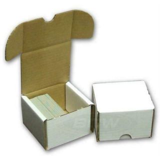 (25x) Bcw 100 Ct Count Corrugated Cardboard Storage Box - Sport Trading Card Boxes