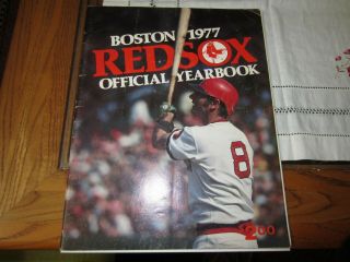1977 Boston Red Sox Official Yearbook