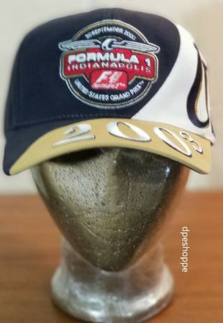 Indianapolis U.  S.  Grand Prix 2003 Racing Formula One Strapback Usgp Hat Cap.