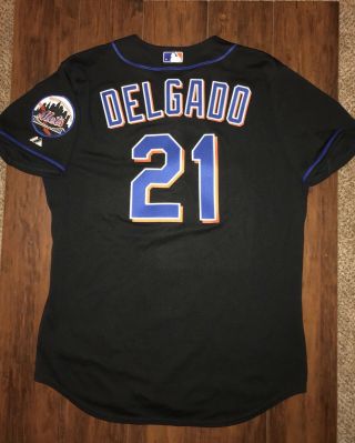 Carlos Delgado Authentic On - Field Majestic York Mets Jersey Size 48 Xl