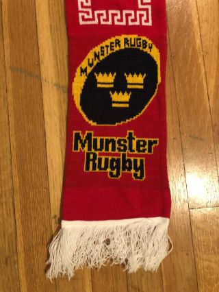 Munster Rugby Ireland Irish Red Army Scarf 4