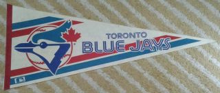 Toronto Blue Jays Full Size Mlb Baseball Pennant 1977 - 1996 Logo