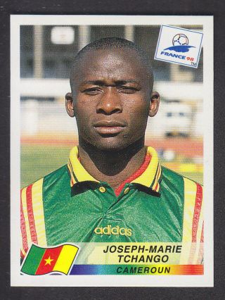 Panini - France 98 World Cup - 130 Joseph - Marie Tchango - Cameroun