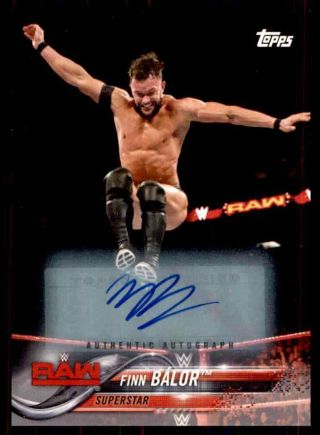 2018 Topps Wwe Then Now Forever Fin Balor Auto 28/99