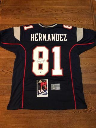 Autographed Aaron Hernandez Patriots Jersey With Certificate Of Authenticity