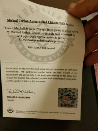 Michael Jordan Signed Framed Jersey Mitchell & Ness Upper Deck Authenticated 3