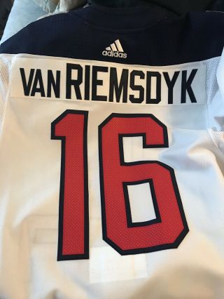 James Van Riemsdyk Team USA Jersey.  Game Worn.  2016 World Cup.  W/ 2