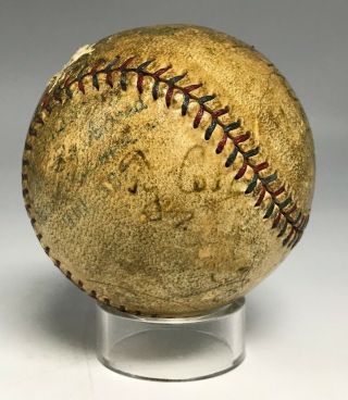 BABE RUTH Ty Cobb Lou Gehrig & Tris Speaker Multi Signed Baseball PSA/DNA LOA 3