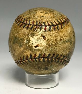 BABE RUTH Ty Cobb Lou Gehrig & Tris Speaker Multi Signed Baseball PSA/DNA LOA 6