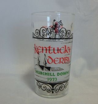 1973 Kentucky Derby Glass