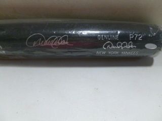 Derek Jeter York Yankees Autographed Baseball Bat Steiner Cert. 2