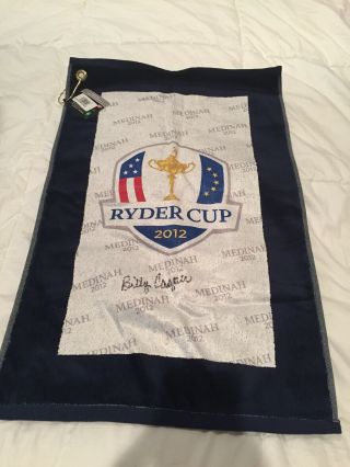 Nwt 2012 Ryder Cup Medinah Towel Signed By Billy Casper