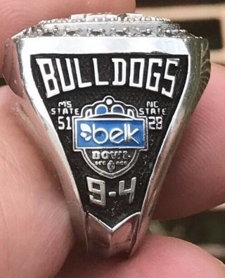 2015 Mississippi bulldogs Tennessee titans champions championship bowl ring 3