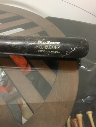 Chicago Cubs Red Sox Bill Buckner Signed Autographed Game Bat