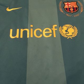 2007/08 Barcelona Away Jersey 19 Messi XL Nike Long Sleeve BLAUGRANA 4