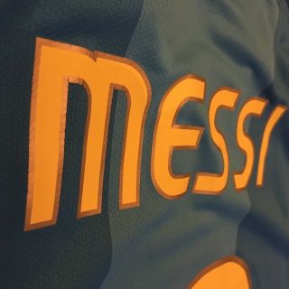 2007/08 Barcelona Away Jersey 19 Messi XL Nike Long Sleeve BLAUGRANA 6
