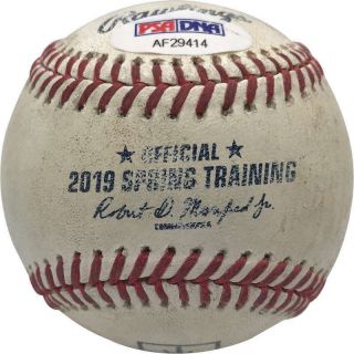 Mike Trout Signed Autographed Game Spring Training 2019 Baseball PSA/DNA 2