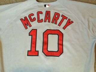 Boston Red Sox Game worn/used away jersey 10 McCARTY 5