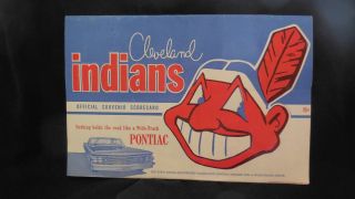 Cleveland Indians Official Souvenir Scorecard - Sept 1960