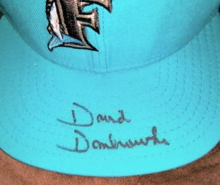 NWT MLB Florida Marlins Dave Dombrowski Signed Autographed Snapback Era Hat 2
