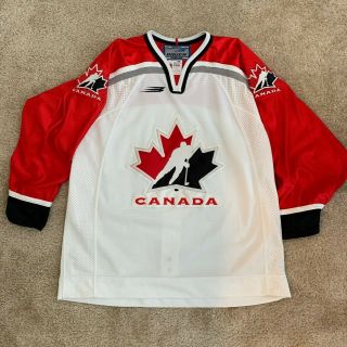Authentic Team Canada Jersey Sweater Bauer Sz 52 W/ Fight Strap 1998 Nagano