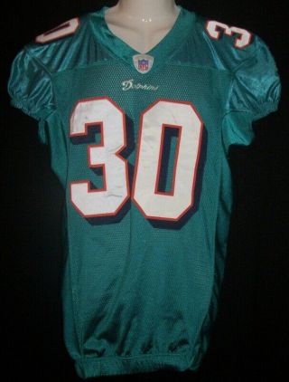 Miami Dolphins Michael Lehan Game Used/worn Jersey 2006 Mn Gophers Alum