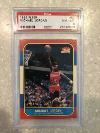 1986 Michael Jordan Rookie Card Psa 8