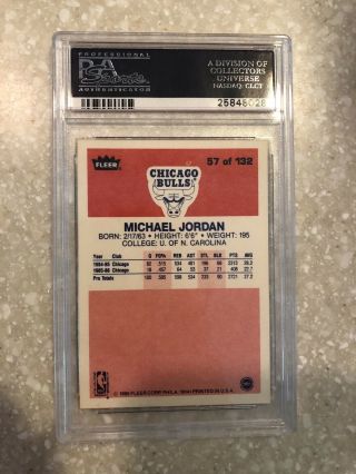 1986 Michael Jordan Rookie Card PSA 8 2