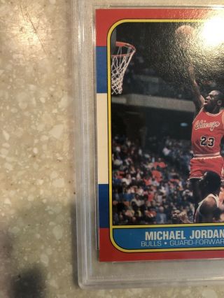 1986 Michael Jordan Rookie Card PSA 8 4