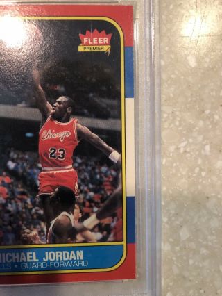 1986 Michael Jordan Rookie Card PSA 8 5