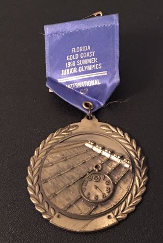 Florida Gold Coast 1998 Summer Junior Olympics International Cup Swimming Medal