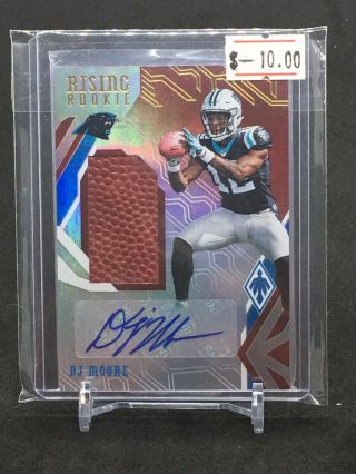 2018 Phoenix Dj Moore Rising Rookie Ball Relic Auto Rc ’d 184/199 Panthers