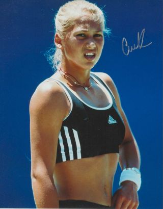 Anna Kournikova Signed 8x10 Tennis Photo With