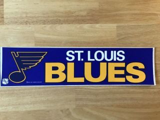 St.  Louis Blues,  Vintage Nhl Bumper Sticker