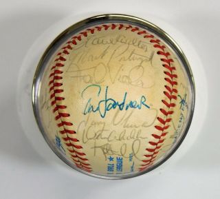 1987 Minnesota Twins World Series Champs Team Signed Baseball 6