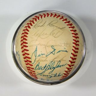 1987 Minnesota Twins World Series Champs Team Signed Baseball 7