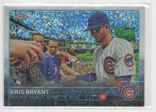 Kris Bryant 2015 Topps Chrome Update Rookie Card Us283 Bubble Refractor