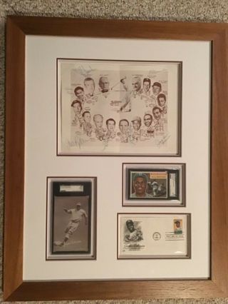 Jackie Robinson Autograph Signed Awards Dinner Program Psa/dna ‘55 Dodgers
