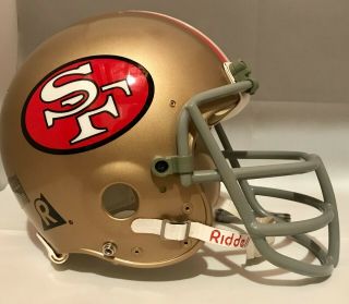 Steve Young Riddell Vsr - 1 Football Helmet San Francisco 49ers