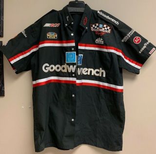Authentic Race - Worn Pit Crew Shirt " Gene " Dale Earnhardt Sr Goodwrench Xl (p)