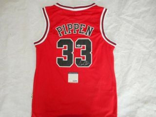 Signed Scottie Pippen Autographed Chicago Bulls Nba Jersey,  Psa