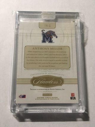 2018 Flawless Anthony Miller Rookie Ruby 2/10 2